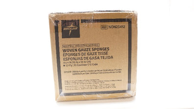 Medline NON25412 Woven Gauze Sponges 12-Ply, 4 x 4inch - Case of 200